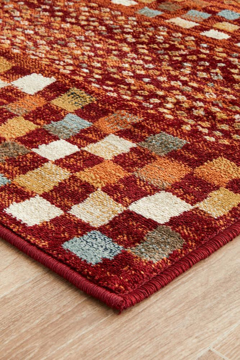 Osiris Rust Tribal Square Vintage Runner Rug, Rugs, Ozark Home 