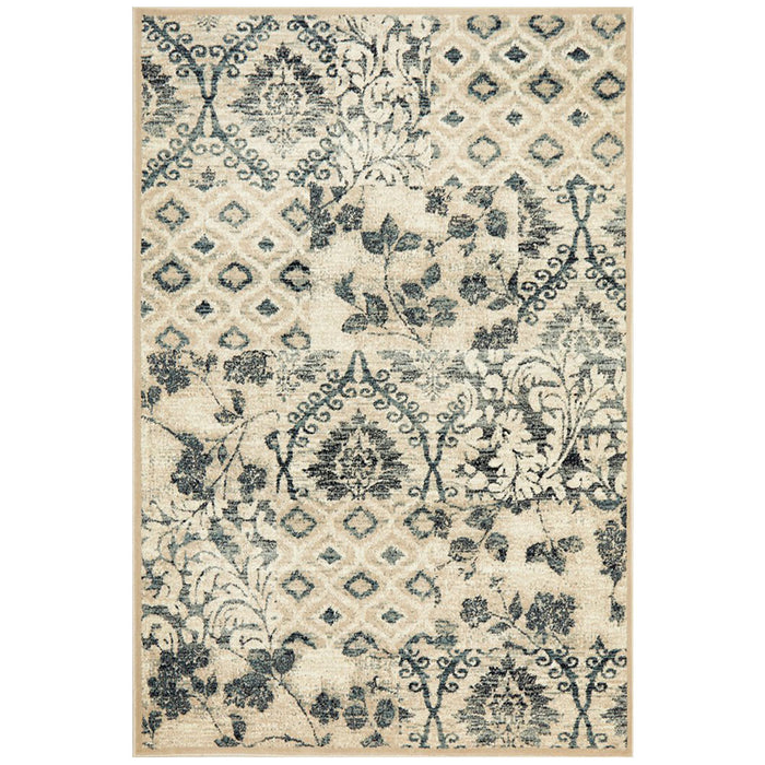 Osiris Blue Tribal Illusion Vintage Rug, Rugs, Ozark Home 