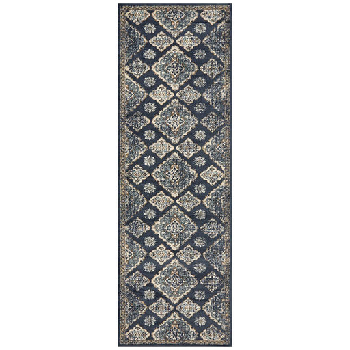 Osiris Navy Tribal Timeline Vintage Runner Rug, Rugs, Ozark Home 