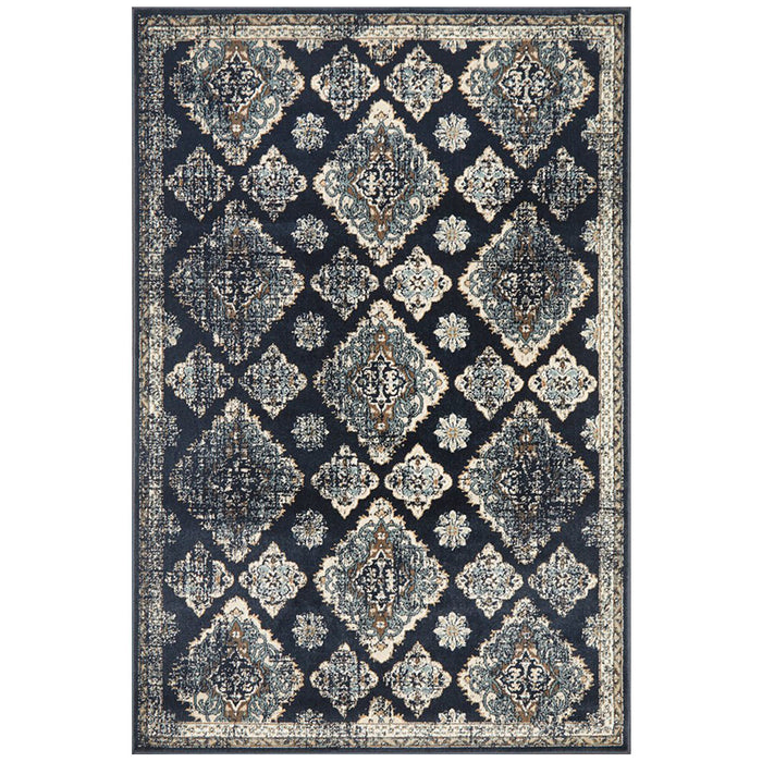 Osiris Navy Tribal Timeline Vintage Rug, Rugs, Ozark Home 