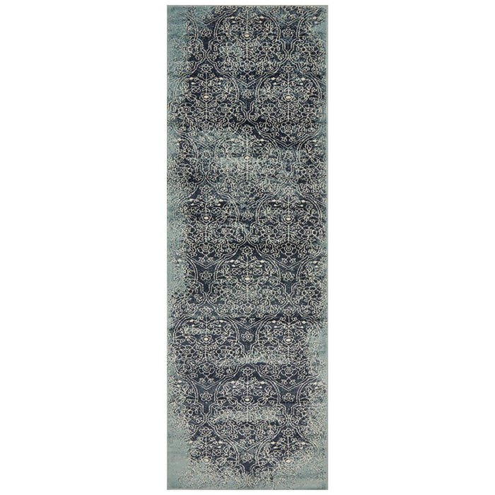 Osiris Denim Transitional Tribal Edge Vintage Runner Rug, Rugs, Ozark Home 