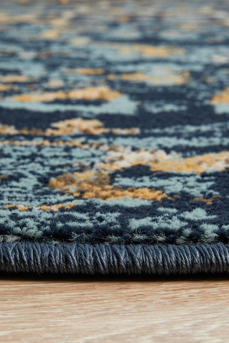 Osiris Navy Faded Tribal Stem Vintage Rug, Rugs, Ozark Home 