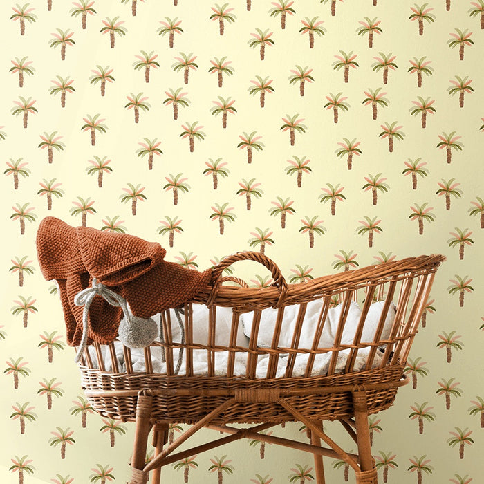 Beach Bum Vintage Palms - Wallpaper, Wallpaper, Ozark Home 