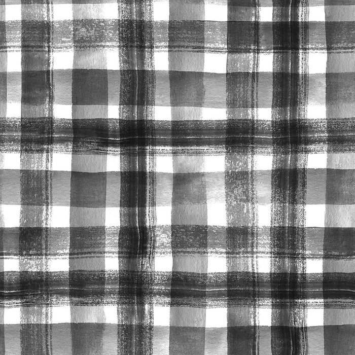 Buffalo Check - Black & White - Wallpaper, Wallpaper, Ozark Home 