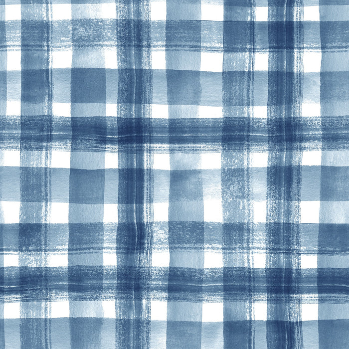 Buffalo Check - Navy - Wallpaper, Wallpaper, Ozark Home 