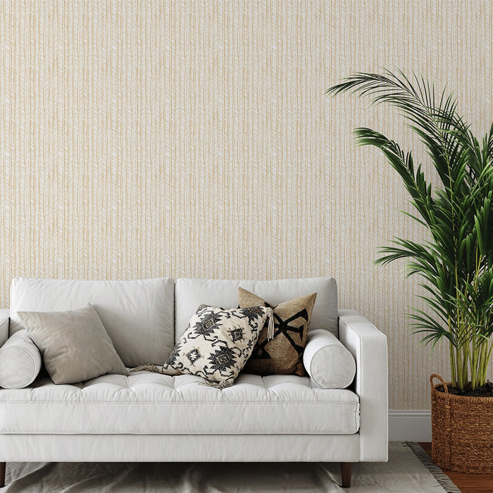 Inverted Rope - Butterscotch - Wallpaper, Wallpaper, Ozark Home 