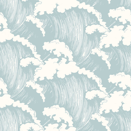 Japanese Waves - Seaspray - Wallpaper, Wallpaper, Ozark Home 