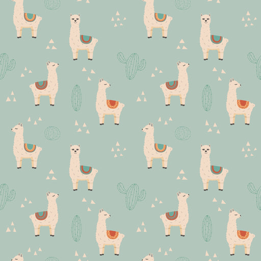 Lilo Llama - Cactus Green - Wallpaper, Wallpaper, Ozark Home 