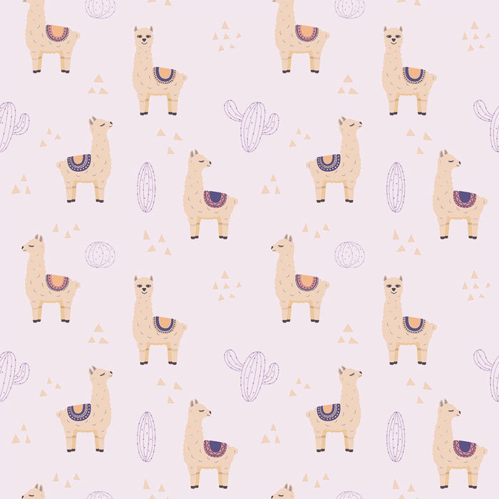 Lilo Llama - Lavender - Wallpaper, Wallpaper, Ozark Home 