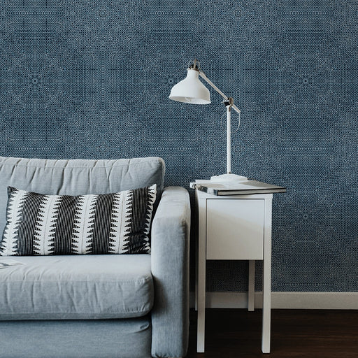 Mandala - Indigo - Wallpaper, Wallpaper, Ozark Home 