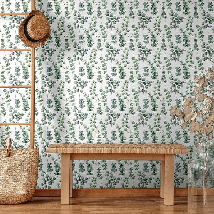 Round Eucalyptus - Wallpaper, Wallpaper, Ozark Home 