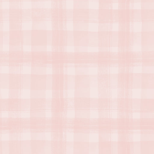 Soft Gingham - Blush Pink - Wallpaper, Wallpaper, Ozark Home 