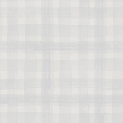 Soft Gingham - Cloud Grey - Wallpaper, Wallpaper, Ozark Home 