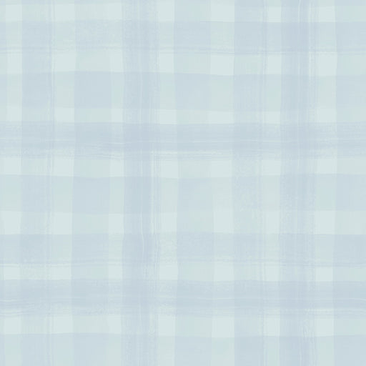 Soft Gingham - Sky Blue - Wallpaper, Wallpaper, Ozark Home 