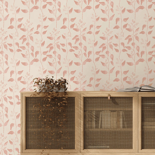 Trailing Gumleaf - Blush - Wallpaper, Wallpaper, Ozark Home 