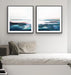 Off The Coast - Two Piece Square Abstract Print Set, Wall Art, Ozark Home 