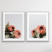 Orange Proteas - Two Piece Protea Photographic Print Canvas Framed Wall Art, Wall Art, Ozark Home 