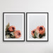 Orange Proteas - Two Piece Protea Photographic Print Canvas Framed Wall Art, Wall Art, Ozark Home 