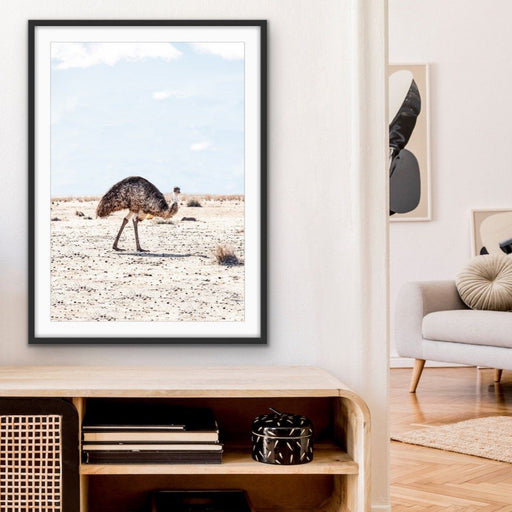 Outback Emu - Australian Outback Emu Bird Photographic Print, Wall Art, Ozark Home 