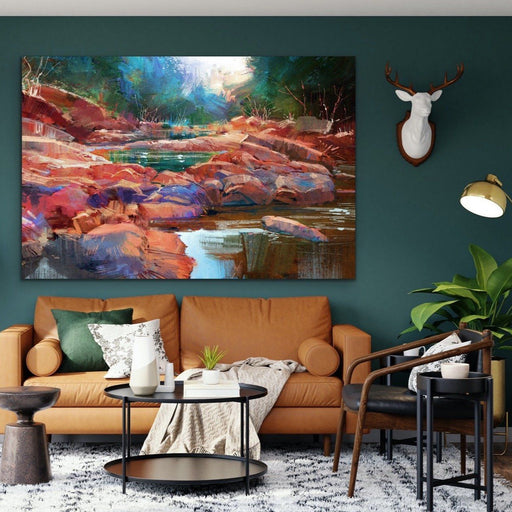 Outback Oasis - Australian Landscape Canvas or Abstract Art, Wall Art, Ozark Home 