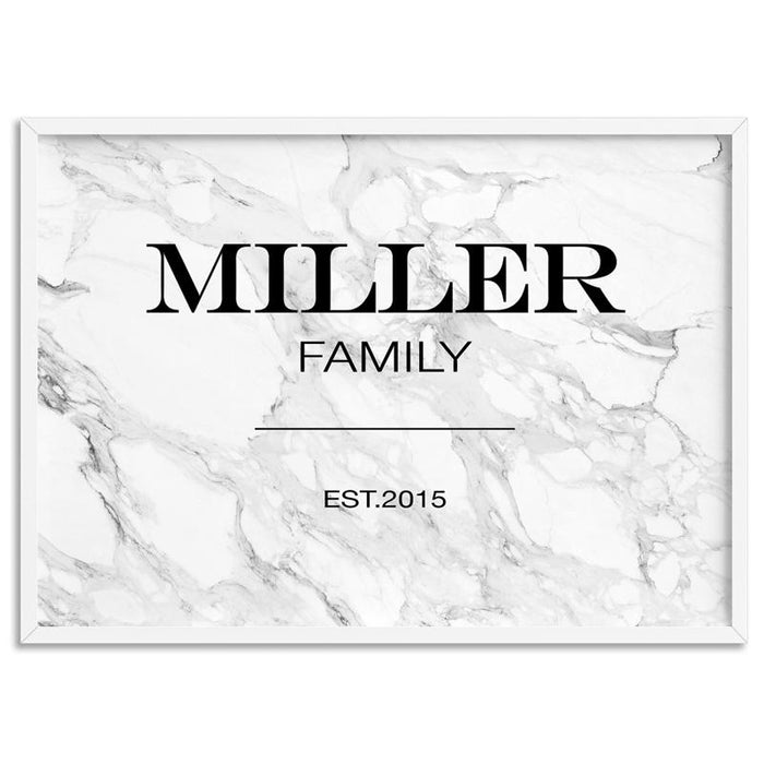 Custom Personalised Family in Marfa Style - Art Print - Ozark Home