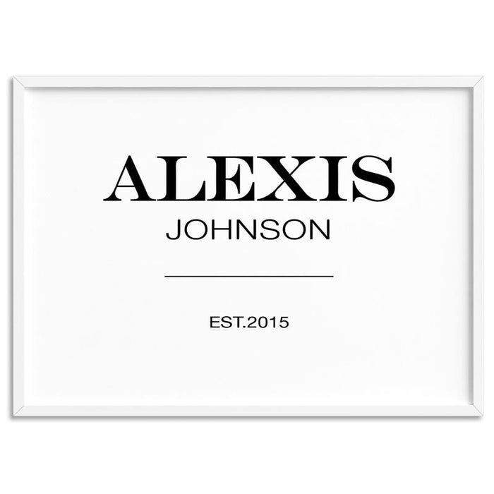 Custom Personalised Name // Marfa Style - Art Print - Ozark Home