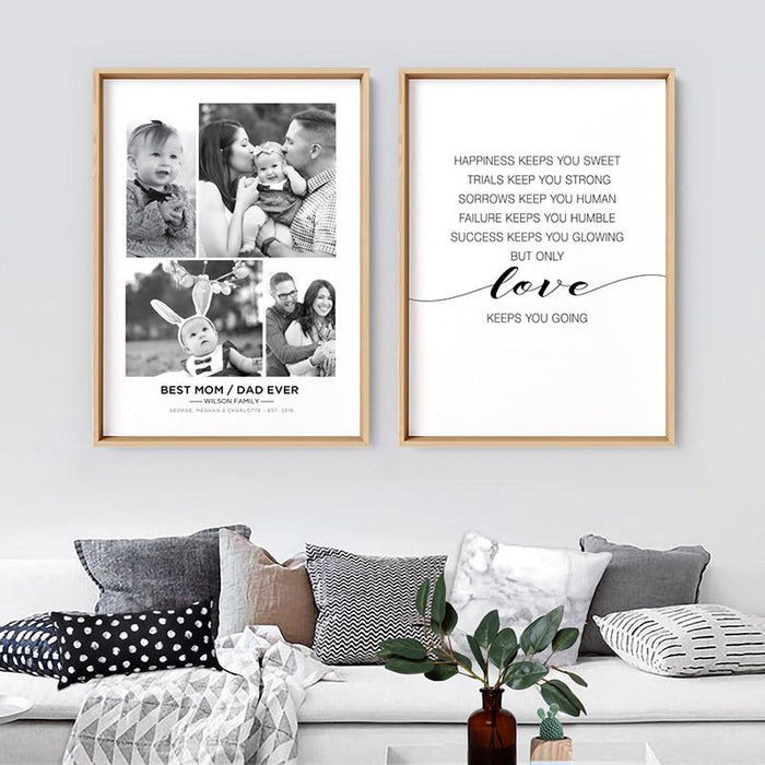 Best Mom / Dad Ever. Custom Photo Design - Art Print, Wall Art, Ozark Home 