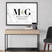 Custom Couple Initials. Monogram Marble Design - Art Print, Wall Art, Ozark Home 
