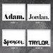 Custom Kids / Baby Name in Black - Art Print, Wall Art, Ozark Home 
