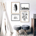 Custom Kids / Baby Name in Black - Art Print, Wall Art, Ozark Home 