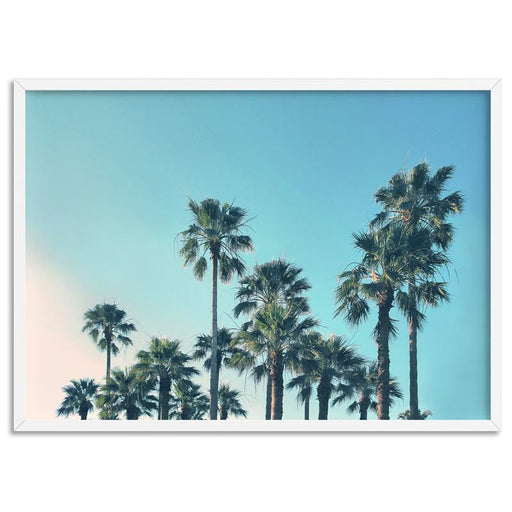 California Tropical Palms Landscape - Art Print - Ozark Home