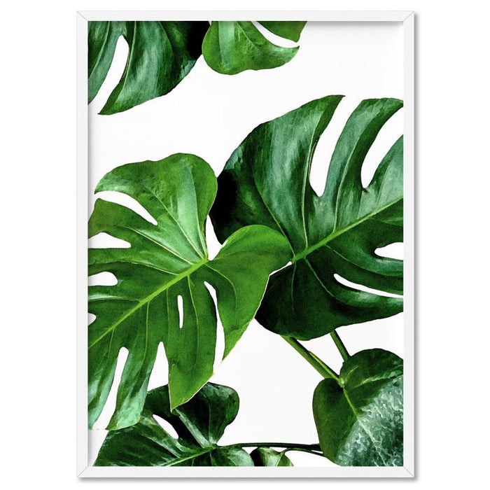 Monstera Leaves - Art Print - Ozark Home