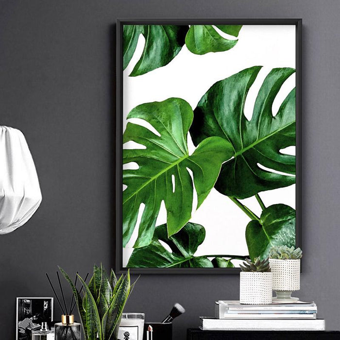 Monstera Leaves - Art Print - Ozark Home