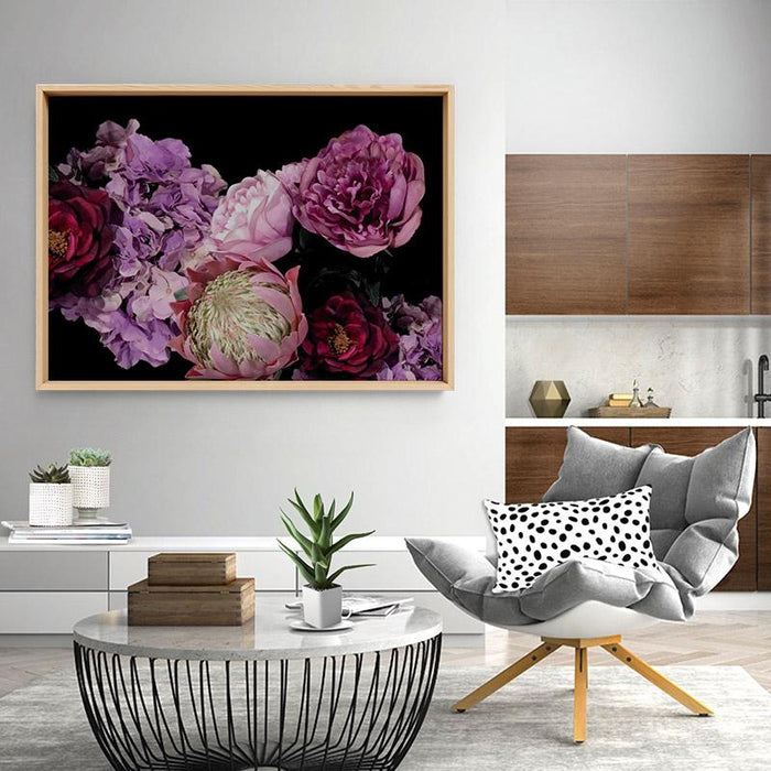 Dark Floral Landscape - Art Print - Ozark Home