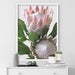 King Proteas in Soft Blush & White - Art Print - Ozark Home