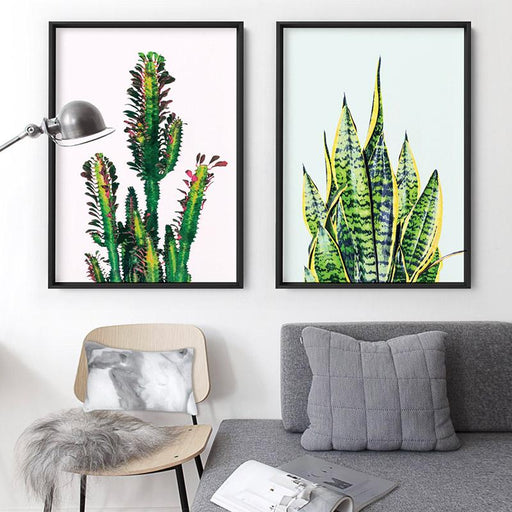 Cactus Succulent Tower - Art Print - Ozark Home