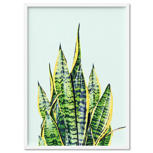 Cactus Succulent Snake Plant - Art Print - Ozark Home