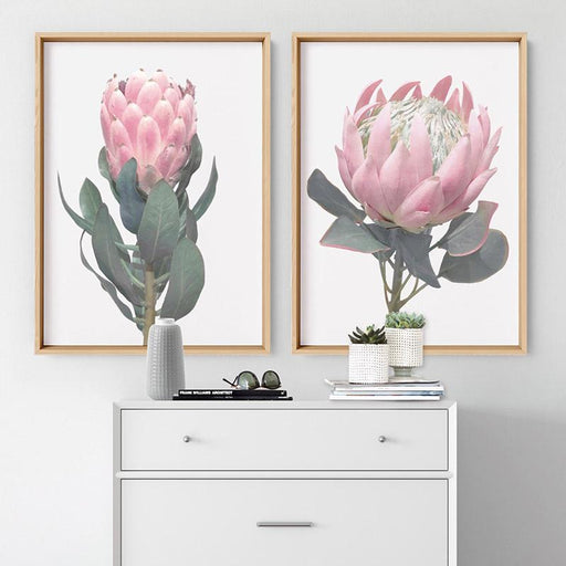 Queen Protea Vintage Portrait - Art Print - Ozark Home