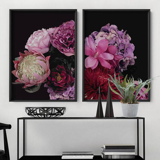 Dark Floral I - Art Print - Ozark Home