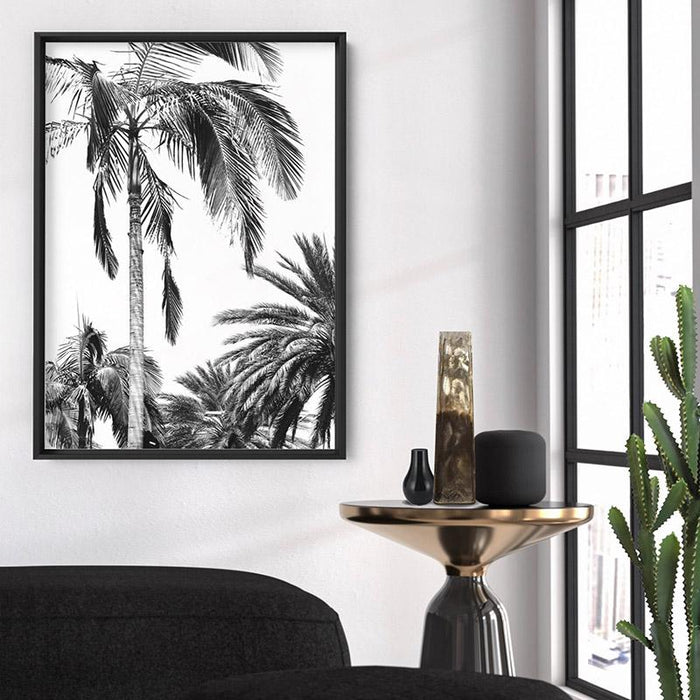 Palms Black & White - Art Print - Ozark Home