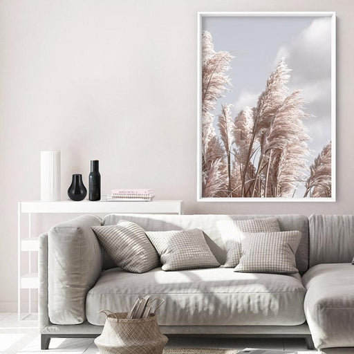 Pampas Grass I in Pastels - Art Print, Wall Art, Ozark Home 