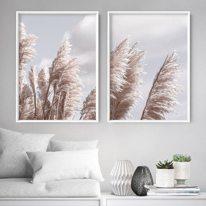 Pampas Grass I in Pastels - Art Print, Wall Art, Ozark Home 