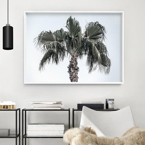 California Coastal Palm Tree Landscape - Art Print, Wall Art, Ozark Home 