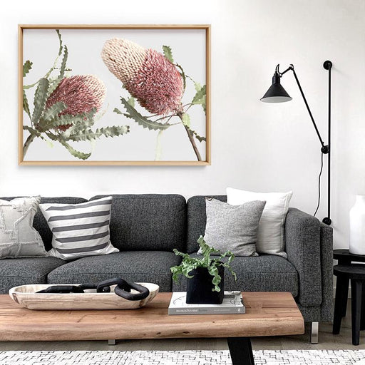 Blushing Banksia Duo Landscape - Art Print, Wall Art, Ozark Home 