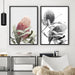 Banksia Flower Duo Black and White - Art Print, Wall Art, Ozark Home 