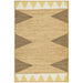 Pachar Natural Yellow & White Tribal Border Flatwoven Jute Rug, Rugs, Ozark Home 
