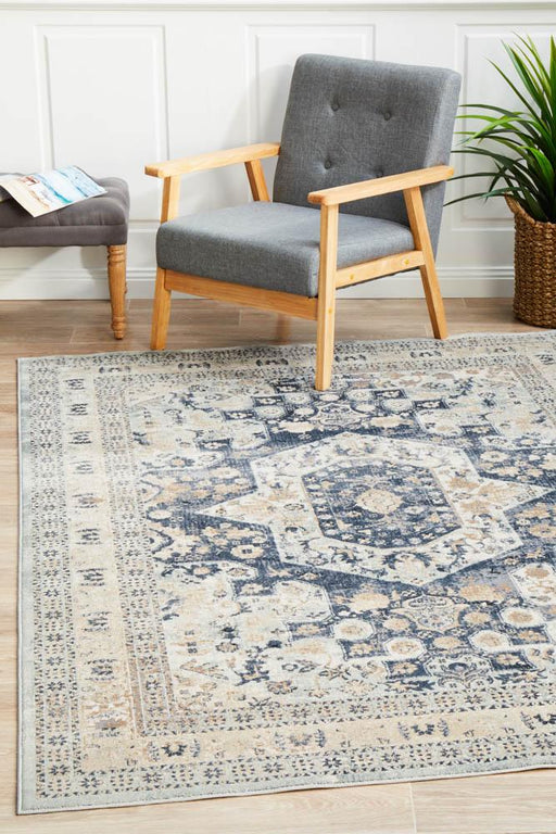 Pendik Blue Esquire Brushed Vintage Rug, Rugs, Ozark Home 