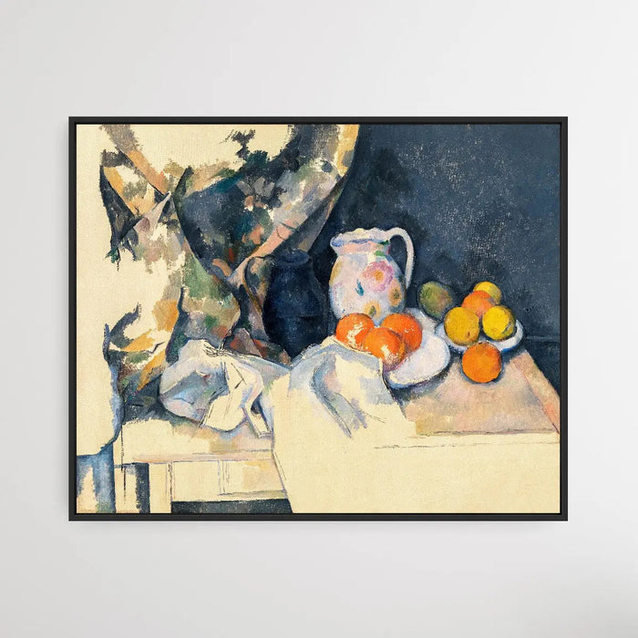 Paul Cezanne's Curtain and Fruit (1898)