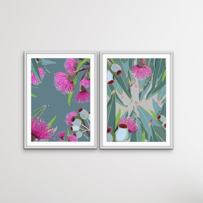 Peek Eucalyptus Two Piece Set - Eucalyptus Illustrations Canvas Print Set, Wall Art, Ozark Home 