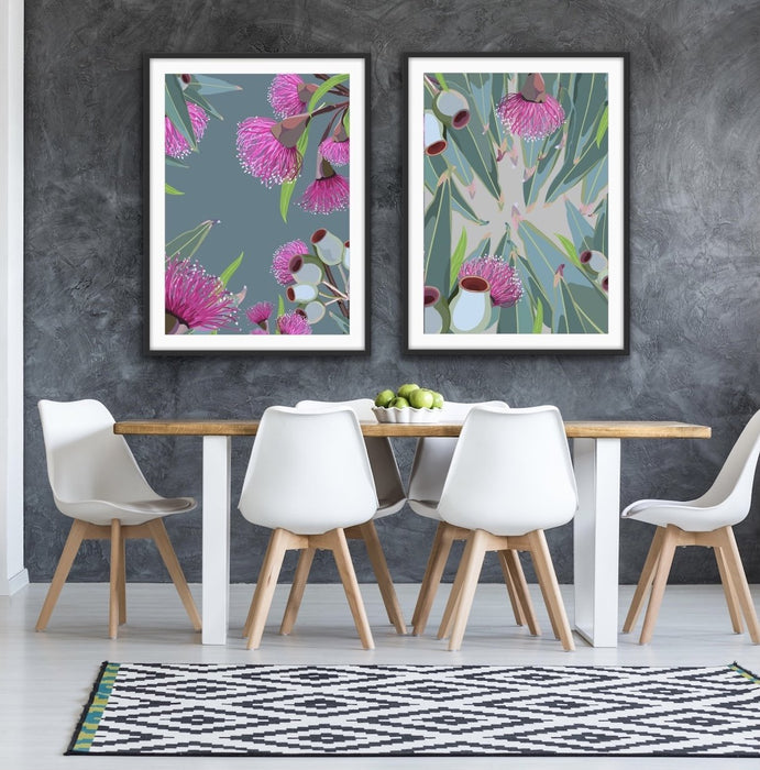 Peek Eucalyptus Two Piece Set - Eucalyptus Illustrations Canvas Print Set, Wall Art, Ozark Home 